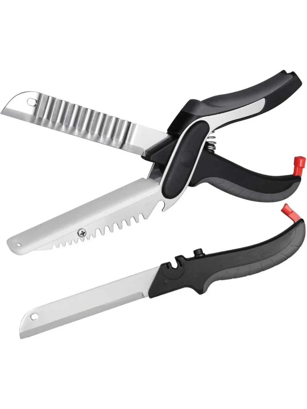 Multi-Functional 2-in-1 Kitchen Scissors with Replaceable Blades & Cutting Board